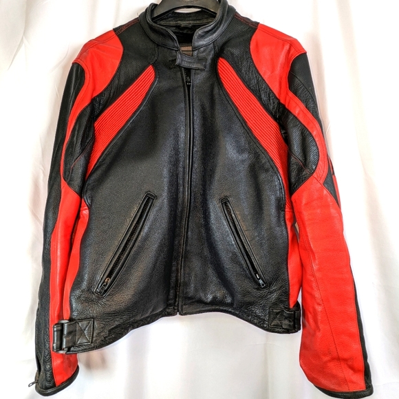 Vintage 80s Wilson's Leather motorcycle jacket - Picture 1 of 16